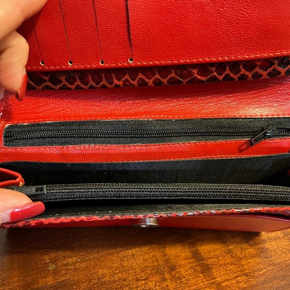 NWOT Tag- Red Leather Wallet from Egypt - Picture 5 of 6